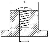图5 自攻螺钉设计示意图