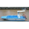 机动玻璃钢船 6.90米玻璃钢保洁船、清洁船