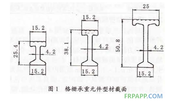 格栅承重元件截面