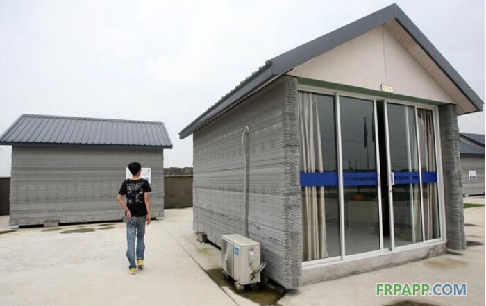 上海建筑商用3D打印技术一天内建10间房-复合材料应用网
