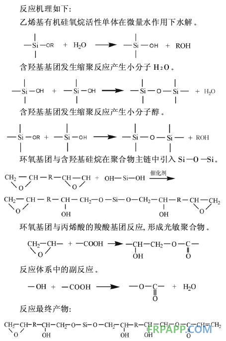 有机硅改性环氧丙烯酸预聚物的合成和UV固化膜性能