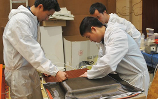 2014纤维复合材料闭模抽真空灌注成型工艺技术研讨会实况
