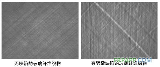 有缺陷和无缺陷玻璃纤维织物