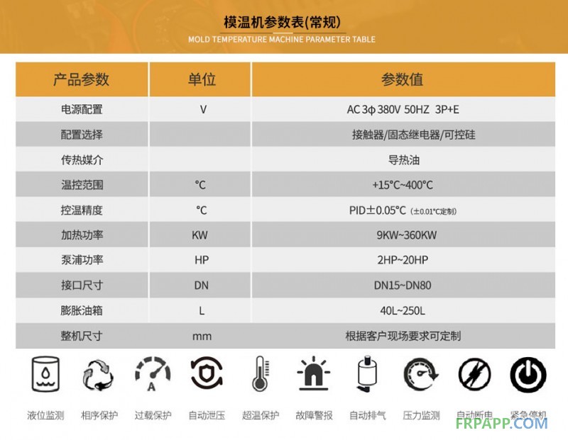 玻璃钢模具加热器模温机