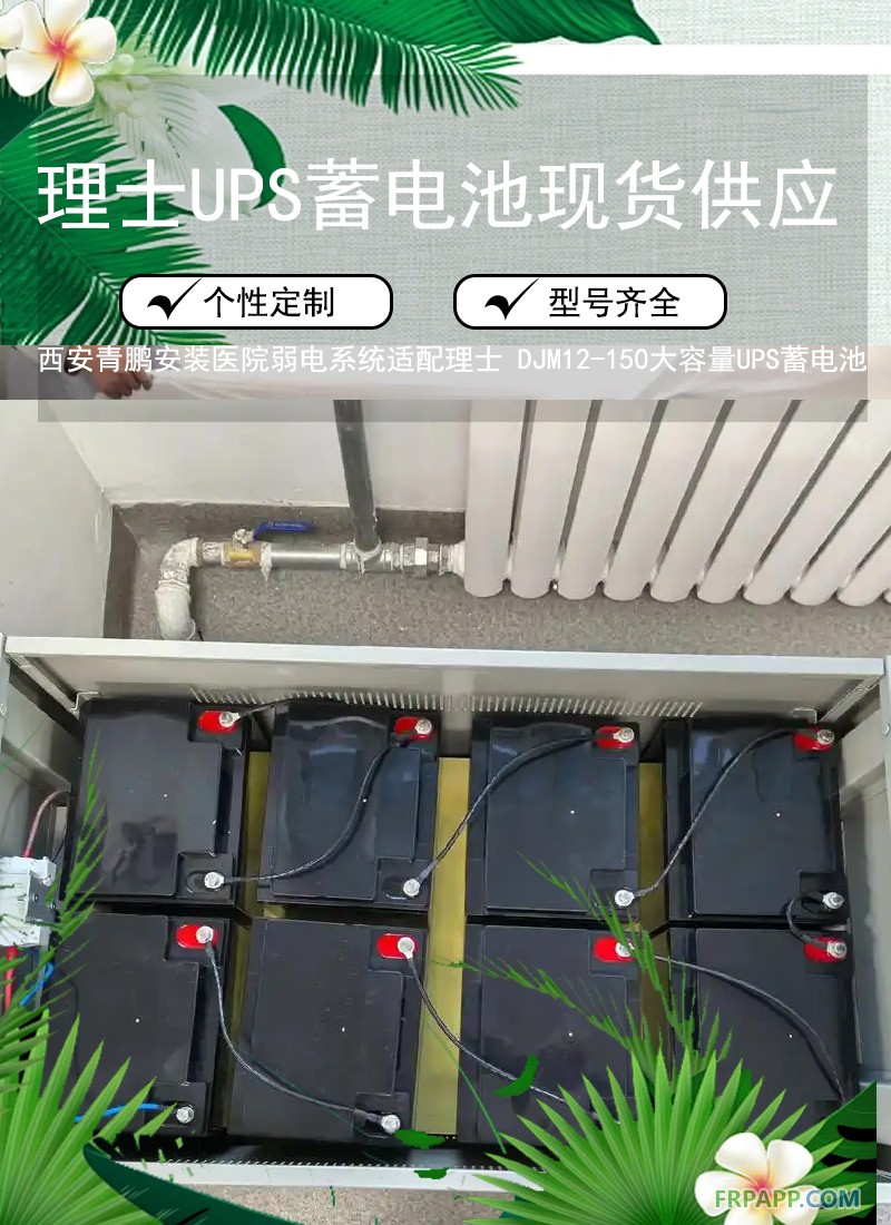 8.西安医院弱电系统适配理士 DJM12-150大容量UPS蓄电池3