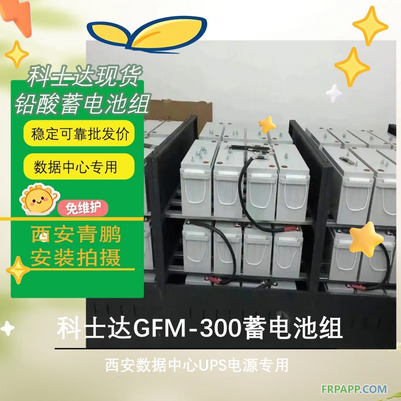 12西安数据中心UPS电源科士达GFM-300蓄电池组3