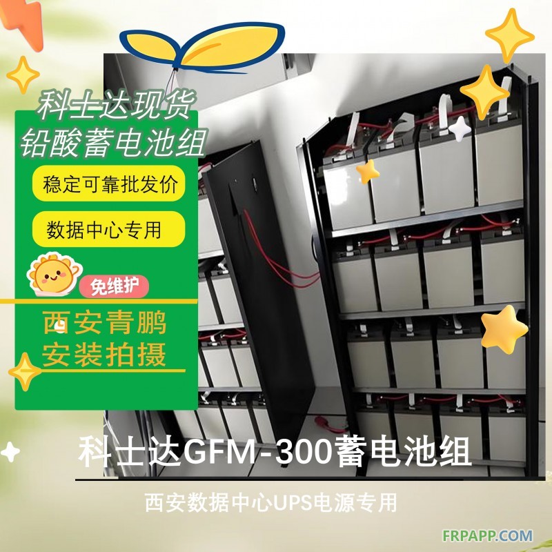 12西安数据中心UPS电源科士达GFM-300蓄电池组4